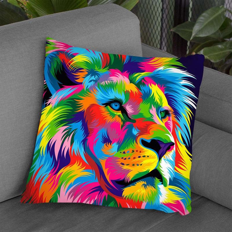 Lion New Throw Pillow By Bob Weer - All About Vibe