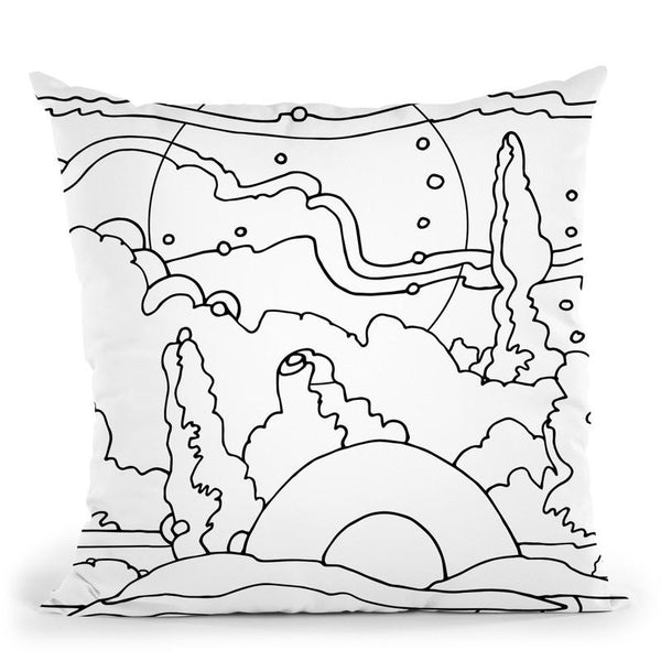 Pop-Art-Landscape-116 Throw Pillow By Howie Green - All About Vibe