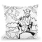 Pop-Art-Pan-Circle Throw Pillow By Howie Green - All About Vibe