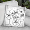 Poppy Bowl Lineart Throw Pillow By Howie Green - All About Vibe