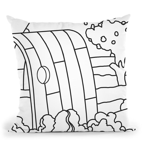 Rainbow Tunnel Throw Pillow By Howie Green - All About Vibe