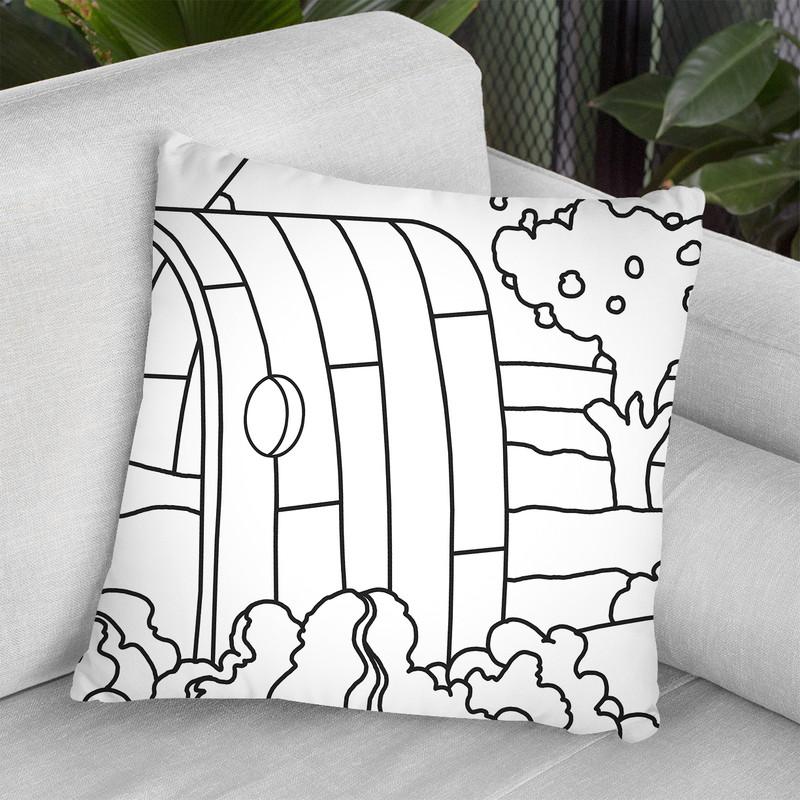 Rainbow Tunnel Throw Pillow By Howie Green - All About Vibe