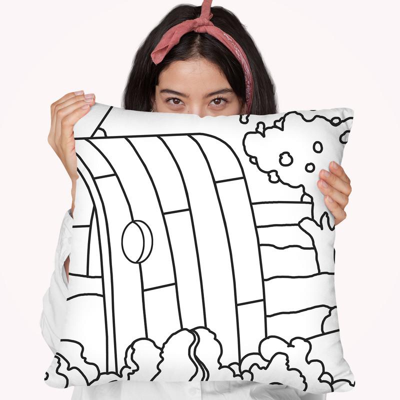 Rainbow Tunnel Throw Pillow By Howie Green - All About Vibe