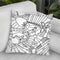 Retro Lineart Throw Pillow By Howie Green - All About Vibe
