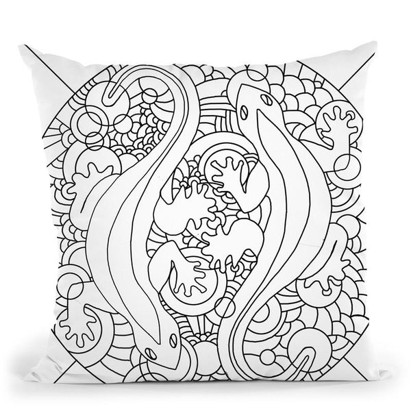 Salamanders Throw Pillow By Howie Green - All About Vibe