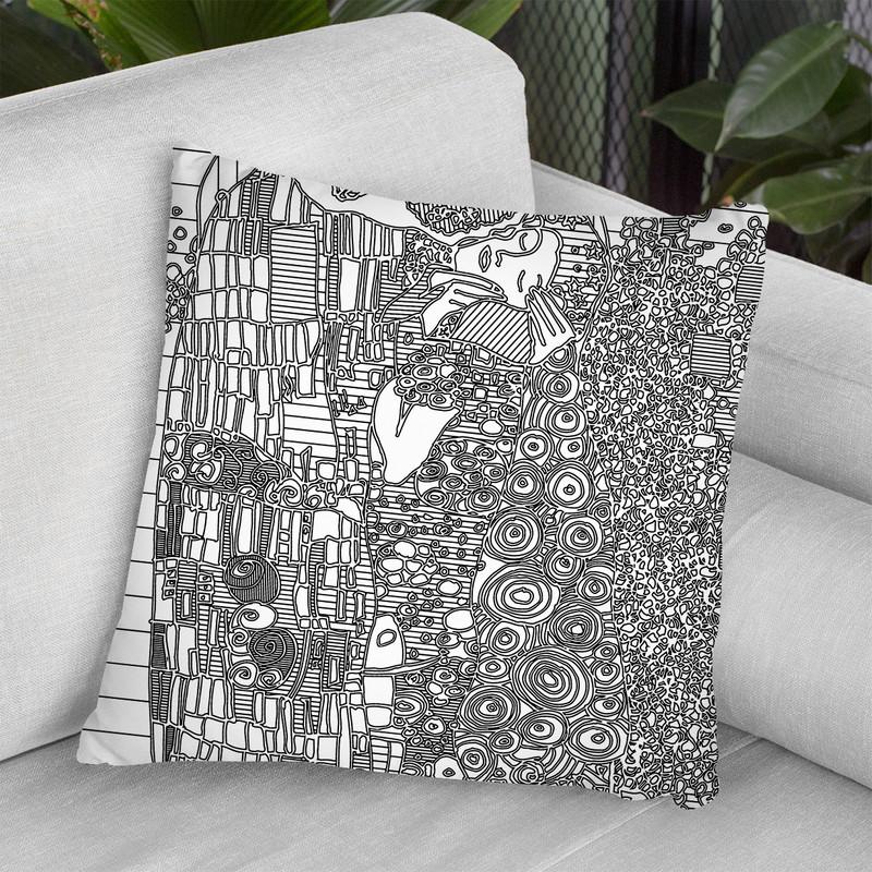 The Kiss Throw Pillow By Howie Green - All About Vibe