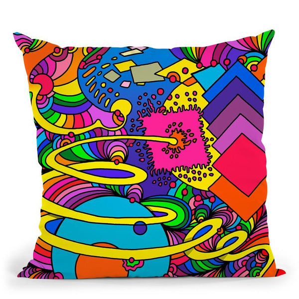 Cosmic Bang Throw Pillow By Howie Green - All About Vibe