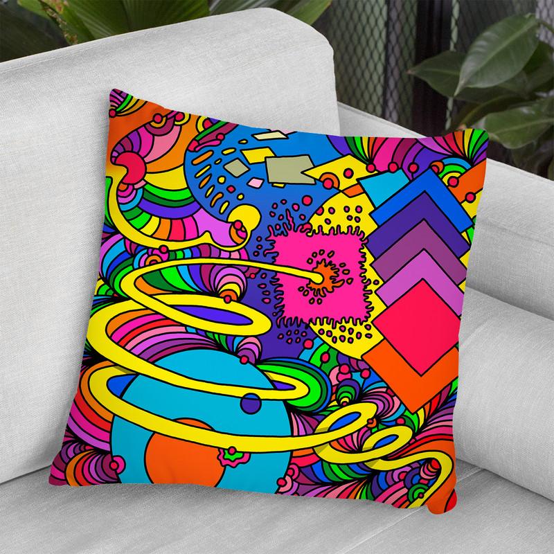 Cosmic Bang Throw Pillow By Howie Green - All About Vibe