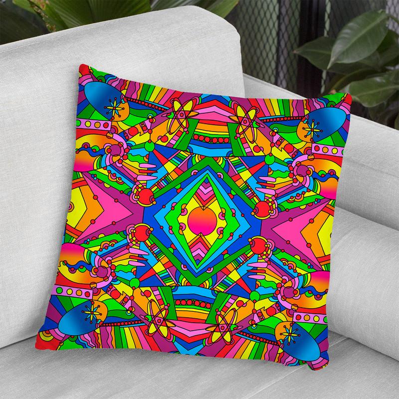 Pop Art Retro 216 Throw Pillow By Howie Green - All About Vibe