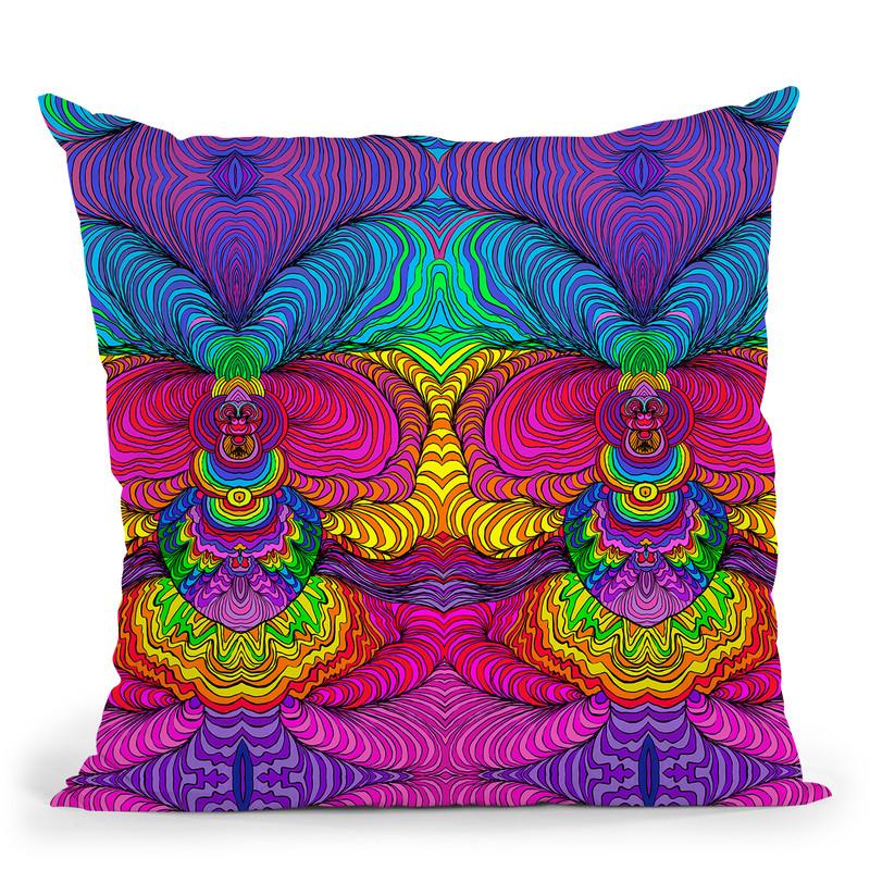 Swirls 316 A Throw Pillow By Howie Green - All About Vibe