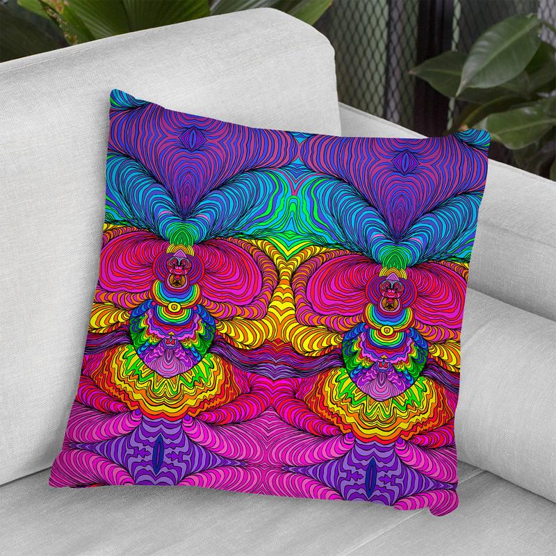 Swirls 316 A Throw Pillow By Howie Green - All About Vibe
