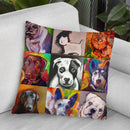 Dogs Throw Pillow By Howie Green - All About Vibe