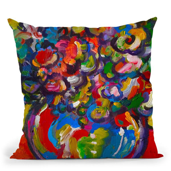 Flowers Throw Pillow By Howie Green - All About Vibe