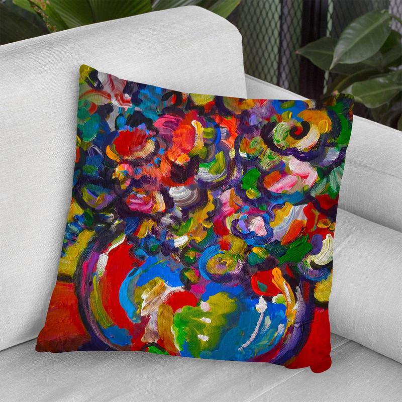 Flowers Throw Pillow By Howie Green - All About Vibe