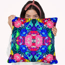 Pop Art Flowers Kaleidoscope Throw Pillow By Howie Green - All About Vibe