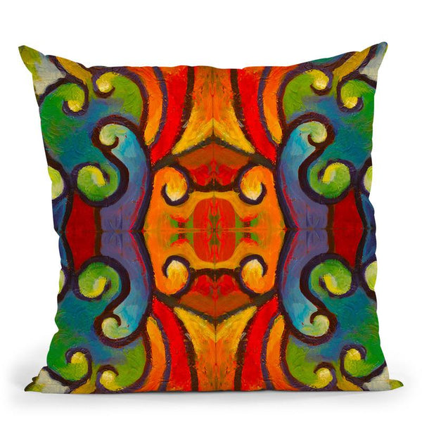 Pop Art Swirls Throw Pillow By Howie Green - All About Vibe