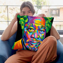 Morgan Freeman Throw Pillow By Bob Weer - All About Vibe