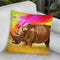 Rhino 2 Throw Pillow By Howie Green - All About Vibe