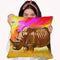 Rhino 2 Throw Pillow By Howie Green - All About Vibe