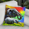 Elephant Pop Mom Cub Throw Pillow By Howie Green - All About Vibe