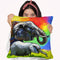 Elephant Pop Mom Cub Throw Pillow By Howie Green - All About Vibe