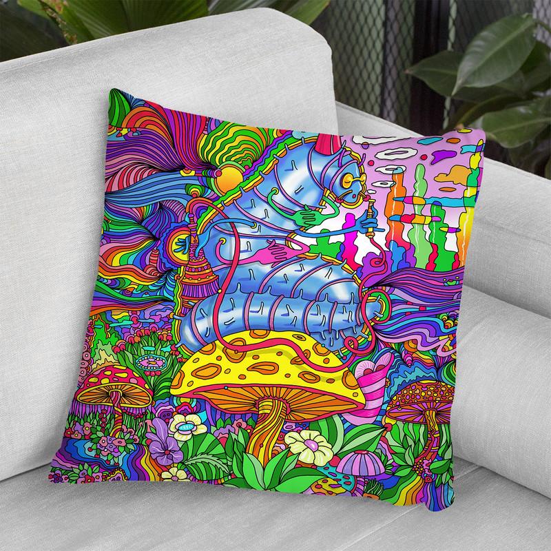 Pop Art Caterpillar Throw Pillow By Howie Green - All About Vibe