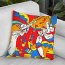 Horn Duo Throw Pillow By Howie Green - All About Vibe