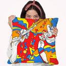 Horn Duo Throw Pillow By Howie Green - All About Vibe