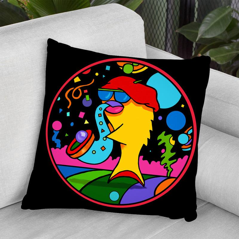 Jazz Fish Throw Pillow By Howie Green - All About Vibe