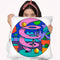 Pink Ramp Circle Throw Pillow By Howie Green - All About Vibe