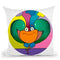Power Flower Circle Throw Pillow By Howie Green - All About Vibe