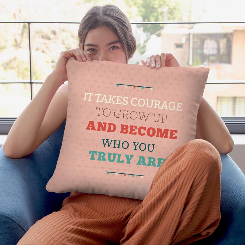 True Self Throw Pillow By American Flat - All About Vibe