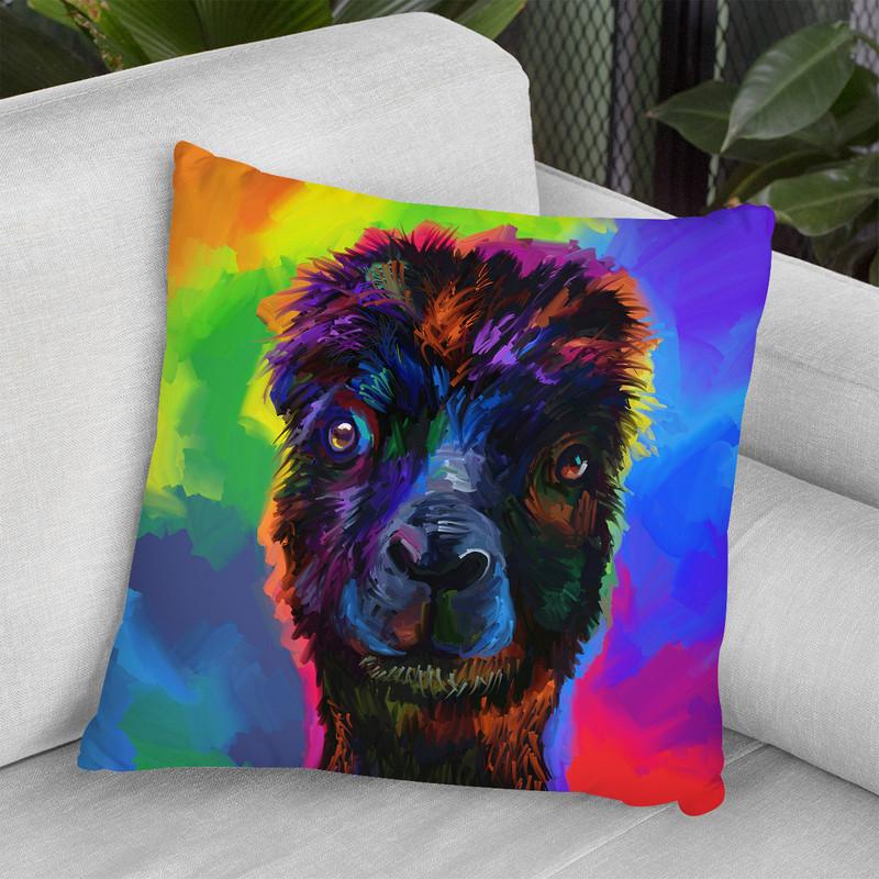 Pop Art Alpaca Throw Pillow By Howie Green - All About Vibe