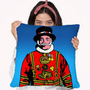 Pop Art Beefeater Throw Pillow By Howie Green - All About Vibe