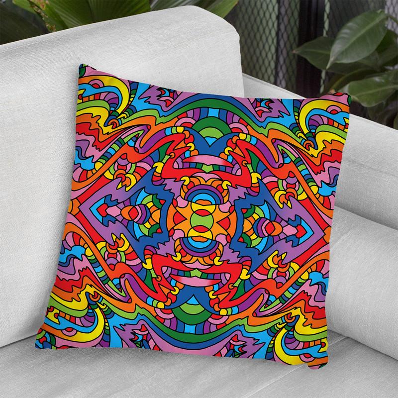Pop Art Mambo 916 Throw Pillow By Howie Green - All About Vibe