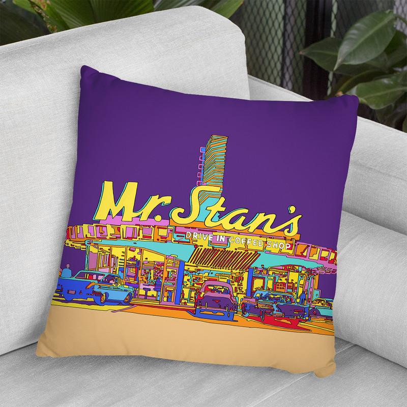 Pop Art Mr Stan Throw Pillow By Howie Green - All About Vibe