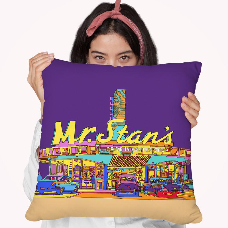 Pop Art Mr Stan Throw Pillow By Howie Green - All About Vibe