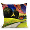 Pop Art Retro Landscape 916 Throw Pillow By Howie Green - All About Vibe
