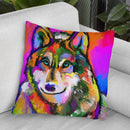 Pop Art Wolf 1 Throw Pillow By Howie Green - All About Vibe