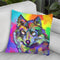 Pop Art Wolf 2 Throw Pillow By Howie Green - All About Vibe