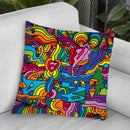 Pop-Art-Mambo-216B Throw Pillow By Howie Green - All About Vibe