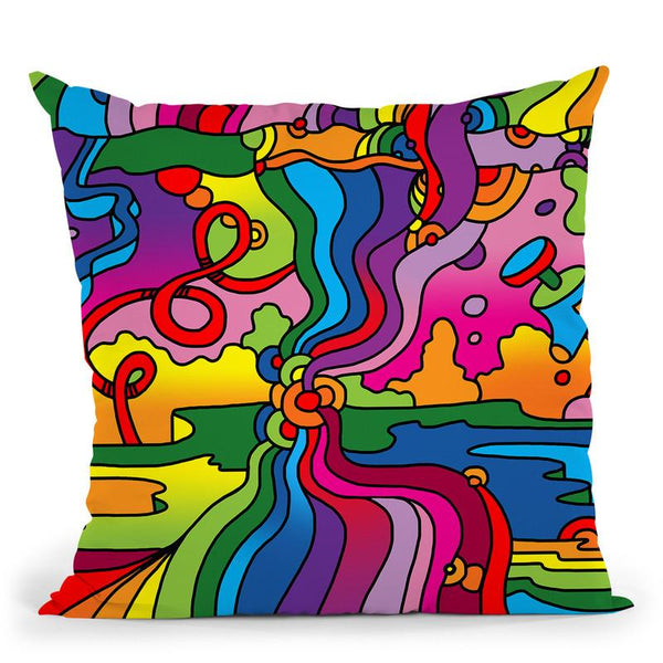 Pop-Art-Mambo-216C Throw Pillow By Howie Green - All About Vibe