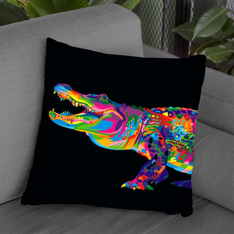 Alligator Throw Pillow By Bob Weer - All About Vibe
