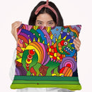 Pop-Art-Phinn-Monster Throw Pillow By Howie Green - All About Vibe