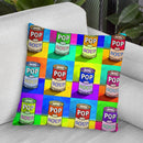 Pop-Art-Soup Throw Pillow By Howie Green - All About Vibe