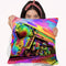 Pop-Art-Train Throw Pillow By Howie Green - All About Vibe