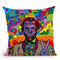 Psychedelic-Abe Throw Pillow By Howie Green - All About Vibe