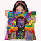 Psychedelic-Abe Throw Pillow By Howie Green - All About Vibe