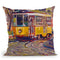 Italian Trolley Throw Pillow By Howie Green - All About Vibe