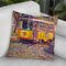 Italian Trolley Throw Pillow By Howie Green - All About Vibe